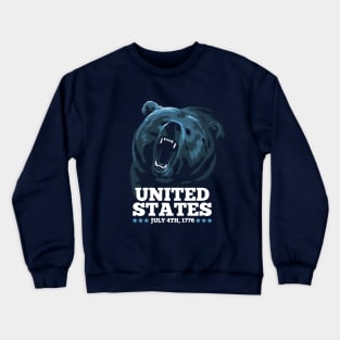 Grizzly bear united states Crewneck Sweatshirt